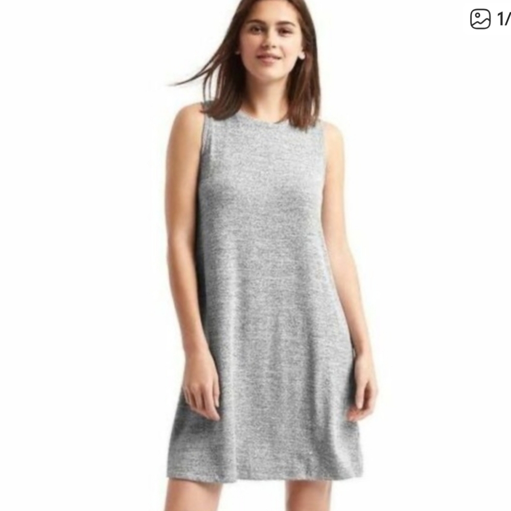 GAP Heather Gray Midi Dress